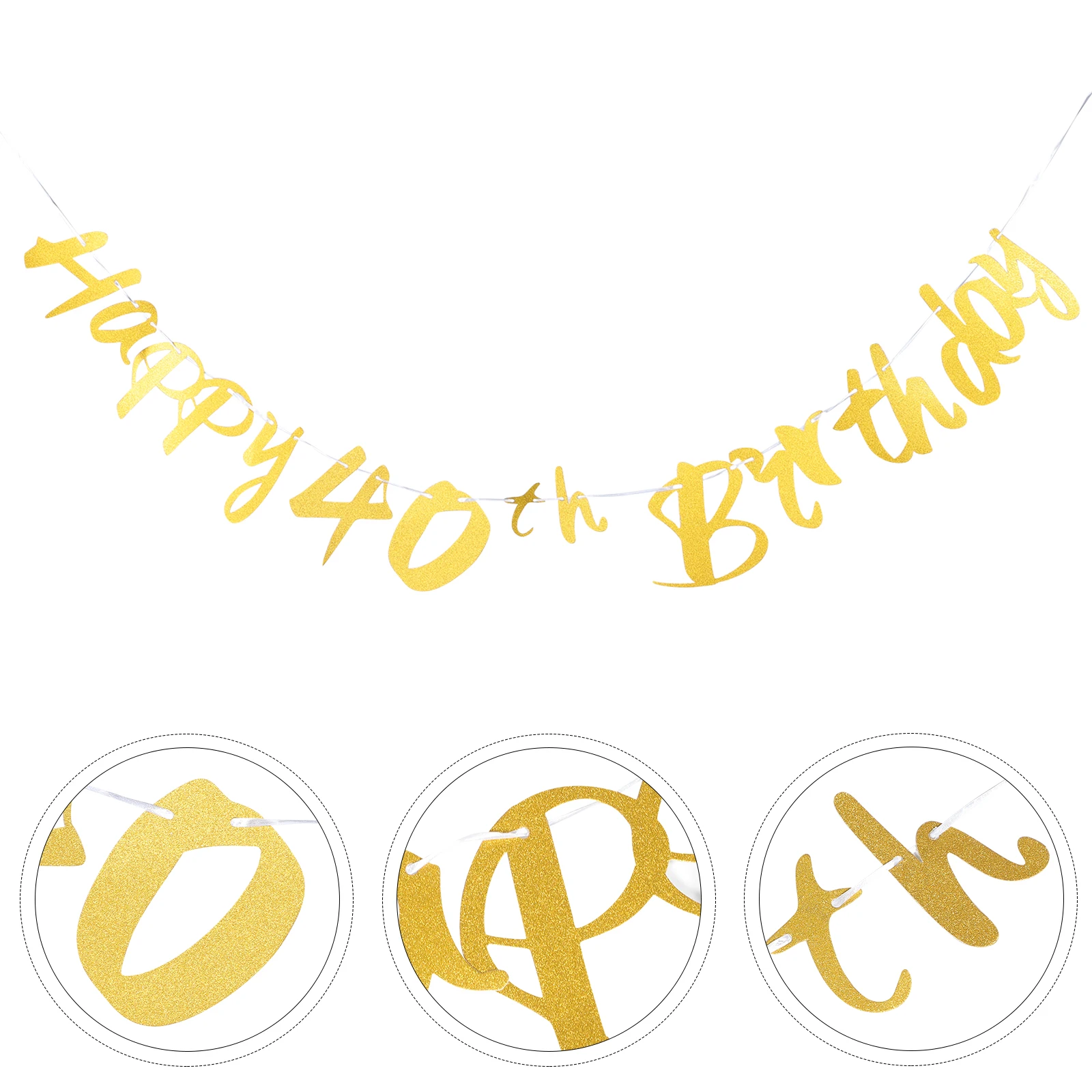 

40th Birthday Party Hanging Celebrations Premium Quality Not 40Th Birthday Banner Anniversary Banner Fade Crack Break