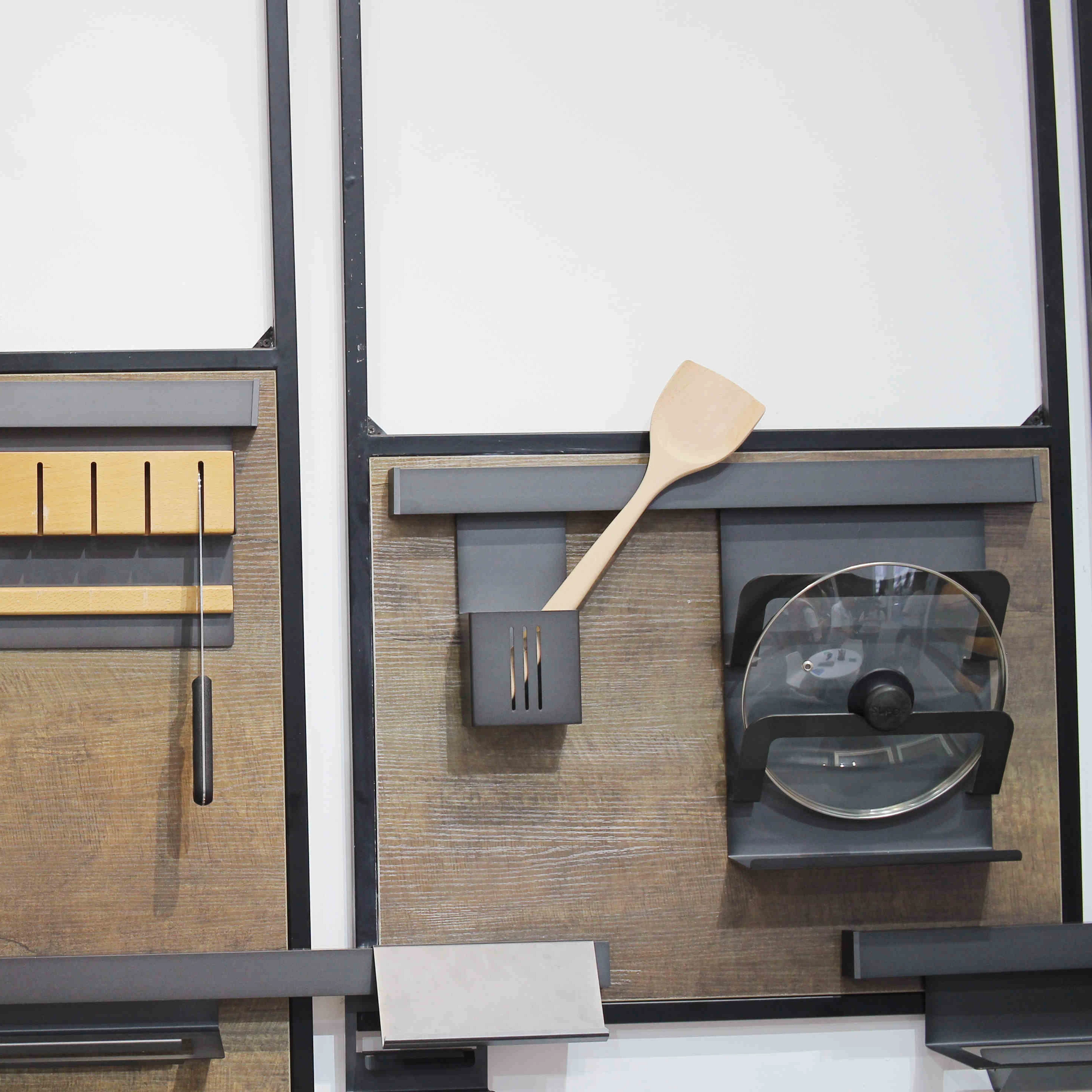 

Кухонная настенная полка, алюминиевый держатель для ножей, кухонная полка для хранения специй, настенная полка для посуды