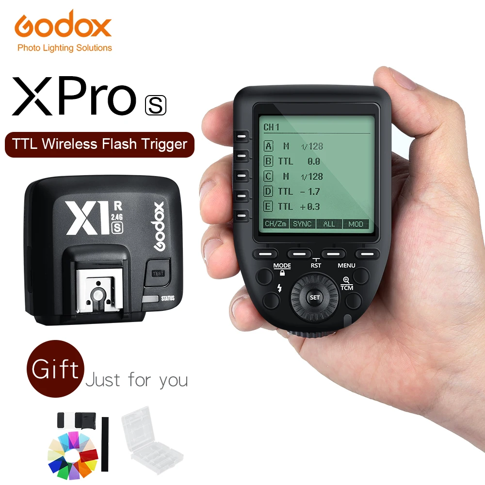 Godox Xpro-S TTL II 2.4G X System Wireless Control Remote Trigger with X1R-S Controller Receiver for Sony Flash