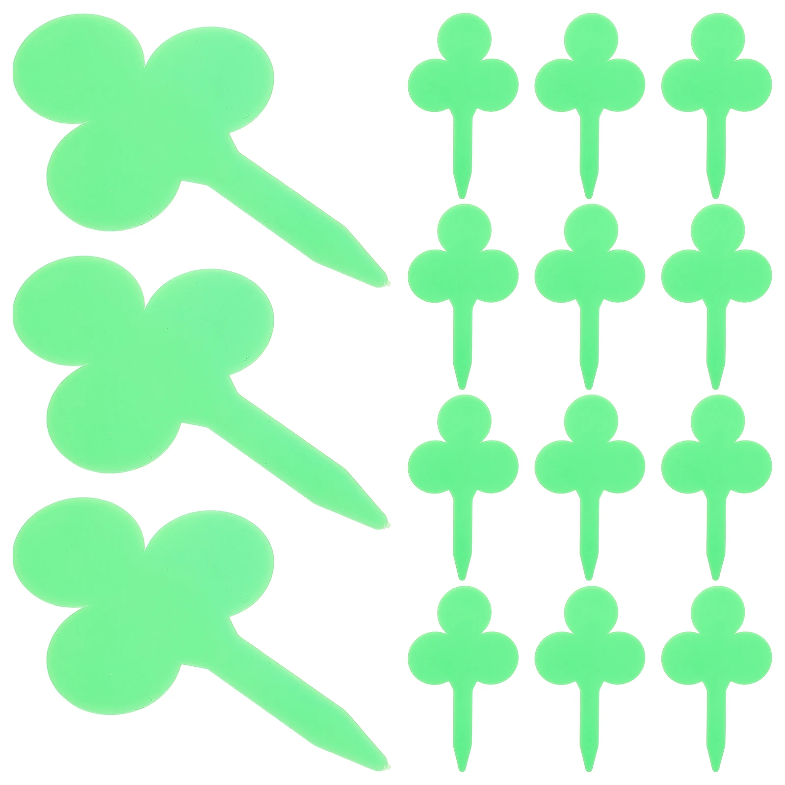 

100 Pcs Gardening Label Labels Plant Identification Markers Flowers Green Pp Plastic Name Tag