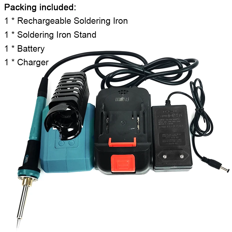 60W Electric Soldering Iron Inner Heat Rapid Heating Welding Equipment echargeable Soldering Iron Temperature Range 300-500℃