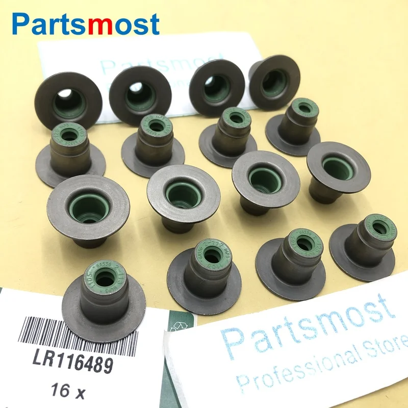 1.5 I3 2.0 3.0 I6 PETROL 16x VALVE STEM SEAL FOR LAND ROVER RANGE ROVER SPORT 14- NEW DISCOVERY SPORT VELAR EVOQUE 19- LR116489