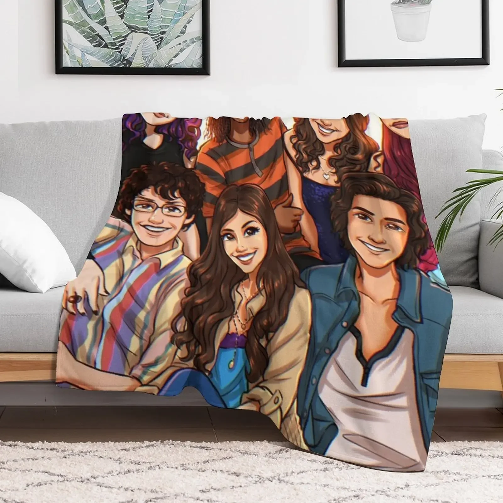 Victorious Cast Throw Blanket Breathable Lightweight Blanket for Adults Kids
