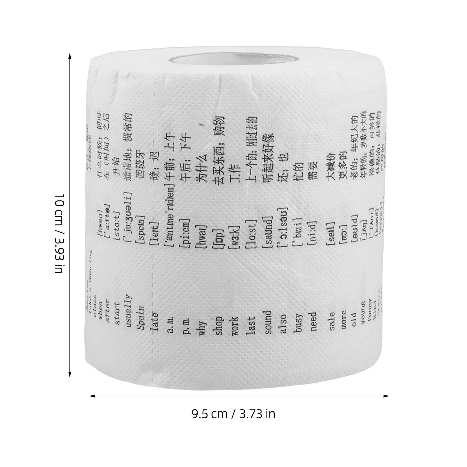 1 Roll English Word Toilet Paper Phonetic Symbols Fun Learning Bathroom Tissue For Kids Vocabulary Boost Creative Novelty Roll