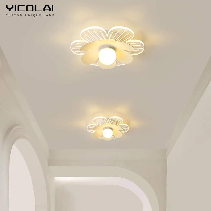 nordic modern flower shape led ceiling light cozinha quarto varanda vivendo estudo sala de jantar banheiro loft corredor decoracao de casa 01