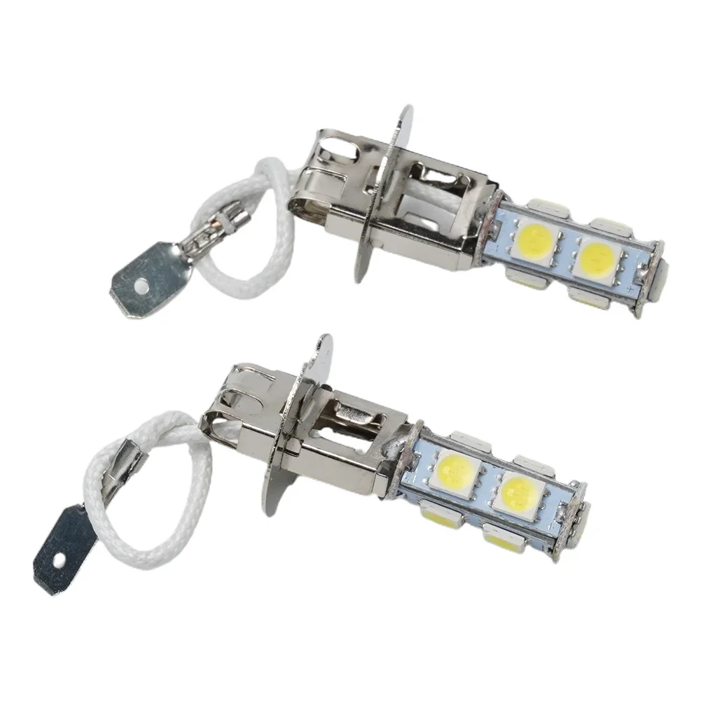 2pcs Car H3 LED Bulb For Fog DRL Driving Light Flashlight Torches Replace Bulb 12V 6000K WHITE Car Light Assembly Accessories