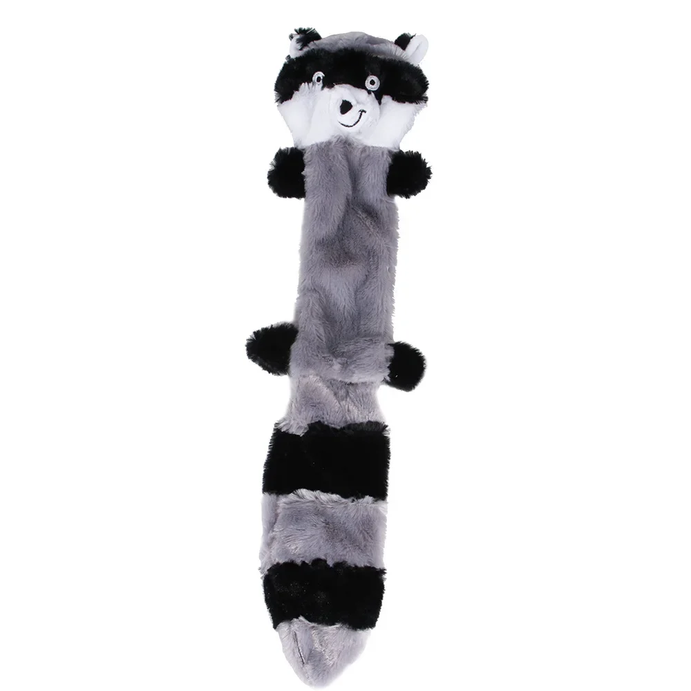 Raccoon toys, pet dogs, dog plush, resistant to biting teeth and sounding, dog toys clean teeth and absorb odor