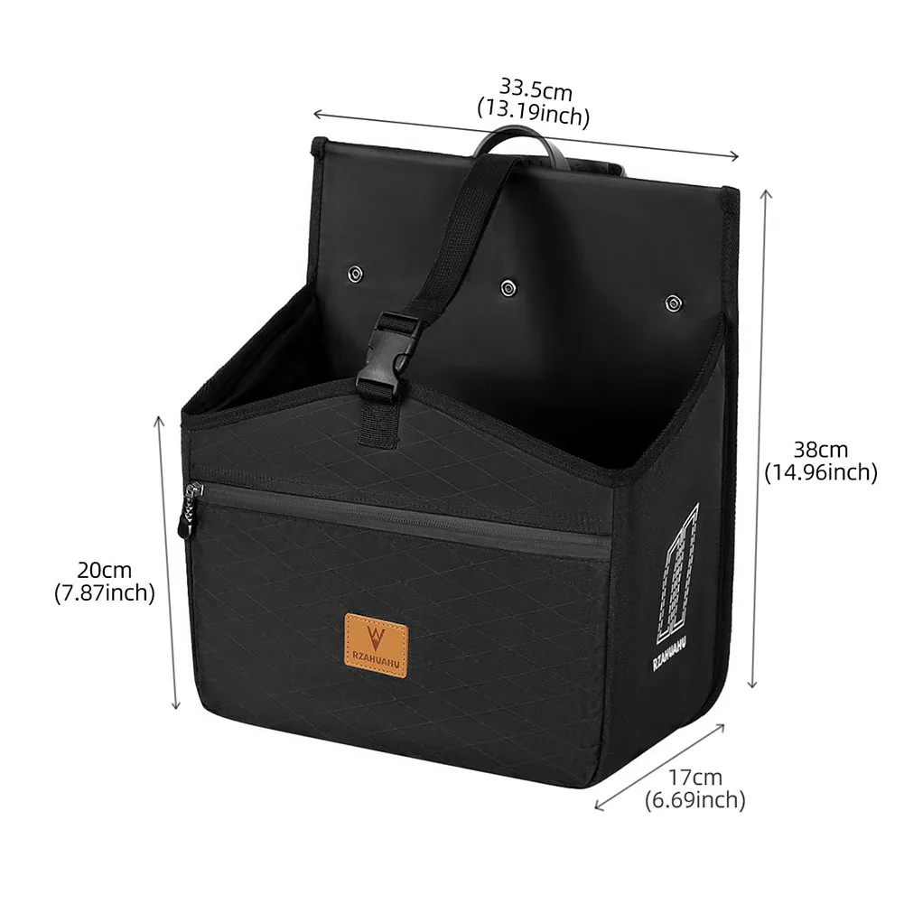 

Bicycle Bag for Pannier Rack with Adjustable Cord Pannier Rack Bag Waterproof Bicycle Bag for MTB Road Bike E-Bike