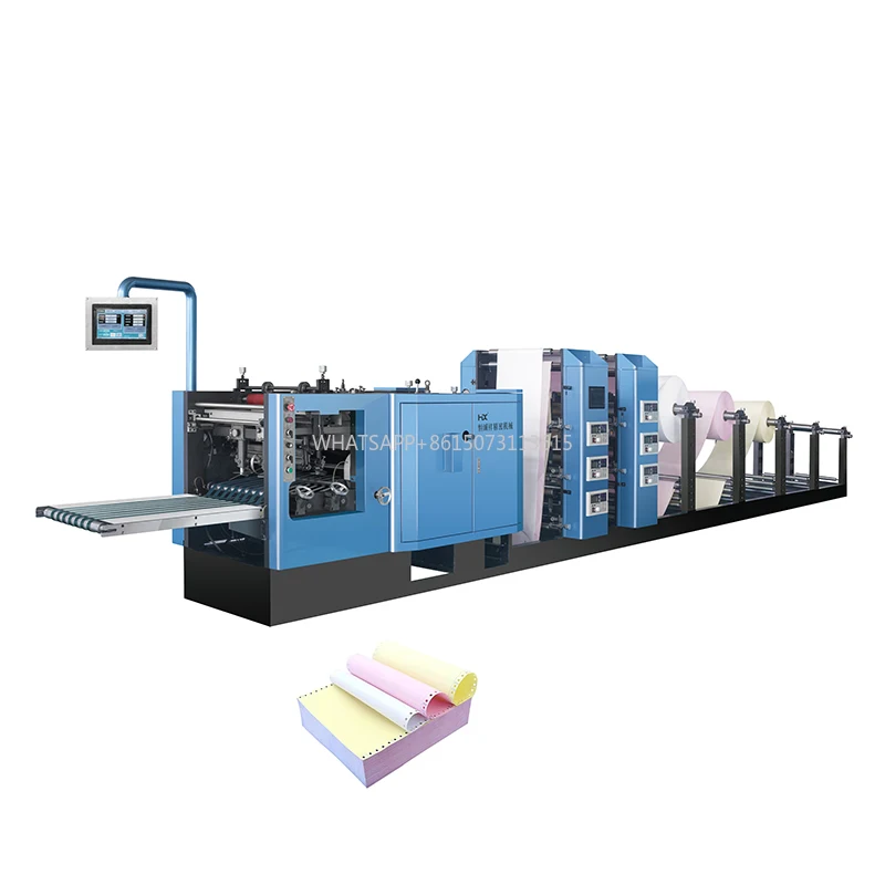 Macchinari per la lavorazione della carta di cancelleria per computer di dimensioni flessibili Macchina per il processo della carta da copia senza carbonio