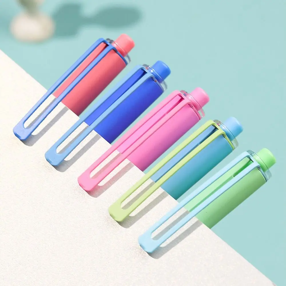 Replaceable Ink Capsule Thermal Erasable Fountain Pen Magic Pen With Eraser Posture Correction Press Fountain Pen 0.38mm