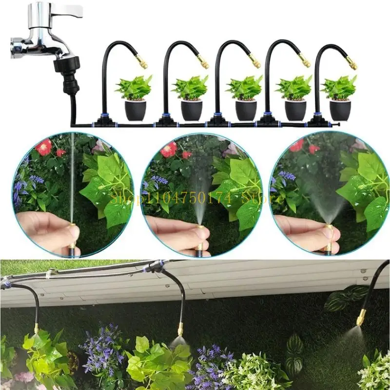 

Garden Dripping System Automatic Garden Watering System with 360 Degree Bending Dropper Atomizing Nozzle Dripping top sale