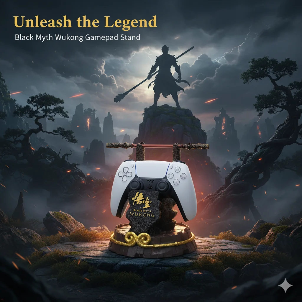 

Wukong Themed Game Controller Display Stand For PS5 PS4 Xbox Switch Collector’s Ornament Gamer Gift Home Desk Decoration