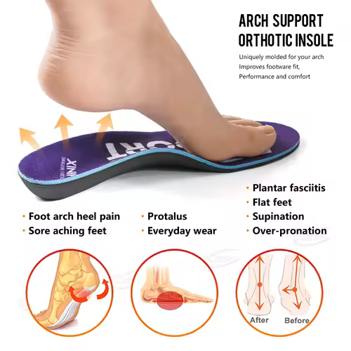 【Xxin】Arch Support Insoles Flat Foot Shoe Insoles Orthopedic Shoe Pad Women Men Sport Insole size 35-46 - Image 3