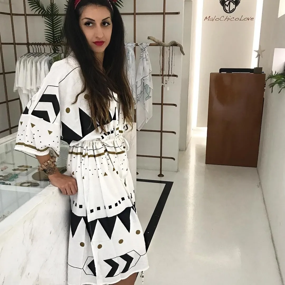 

Cotton Drawstring Side Slit Cardigan Vacation Sun Protection Bikini Beach Cover Shirt Belt