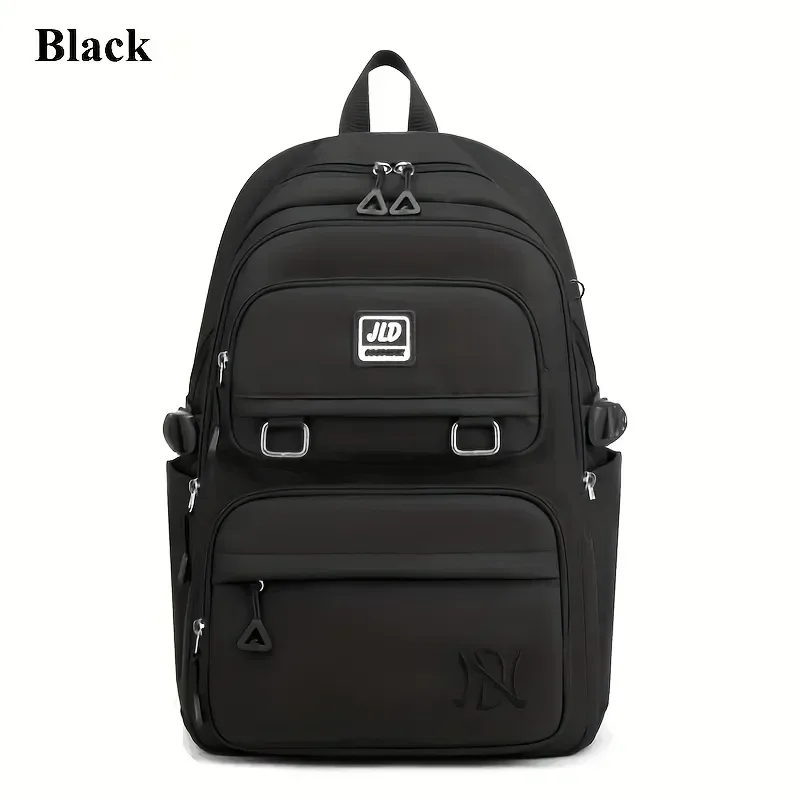 Imagem -06 - Mochila de Nylon Impermeável para Adolescente Bolsa de Ombro Dupla Grande Capacidade Viagem Universidade Estudantes Casual Moda