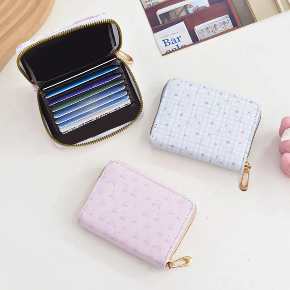 

New PU Leather Coin Purse Bowknot Waterproof Card Bag Card Holoder Girls