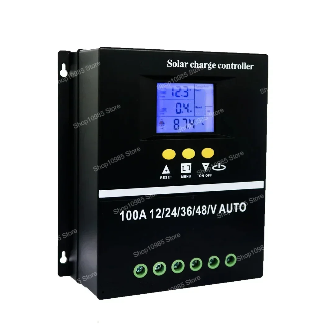 60A 80A 100A MPPT Solar Charge Controller 12V 24V 36V 48V Solar Panel Battery Intelligent Regulator for Lead-acid/Lithium