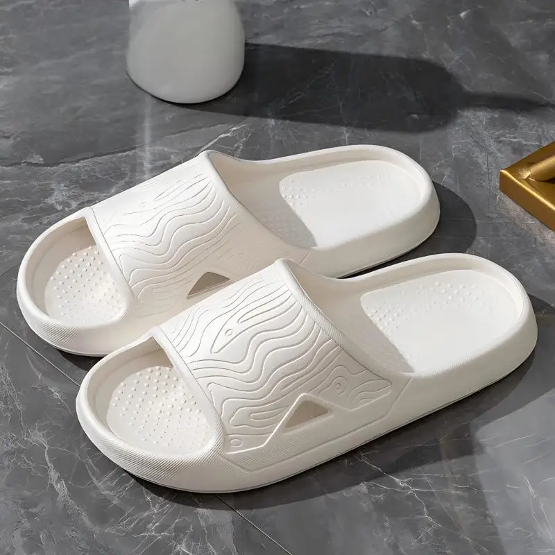 

Женские тапочки из ЭВА с эффектом ходьбы по облакам, летние, новые, для дома, парные, на толстой подошве, нескользящие, для ванной и душа