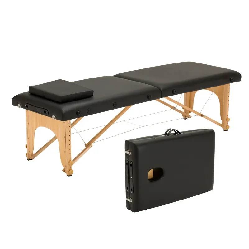 Folding massage portable household massage bed moxibustion rehabilitation physiotherapy tattoo beauty bed
