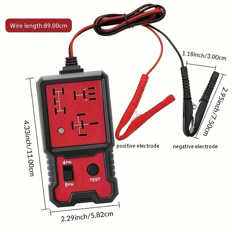 Picture 3: LED Indicator Light Car Battery Checker Electronic Test Car Relay Tester Diagnostic Tools Automotive Accessories Universal 12V