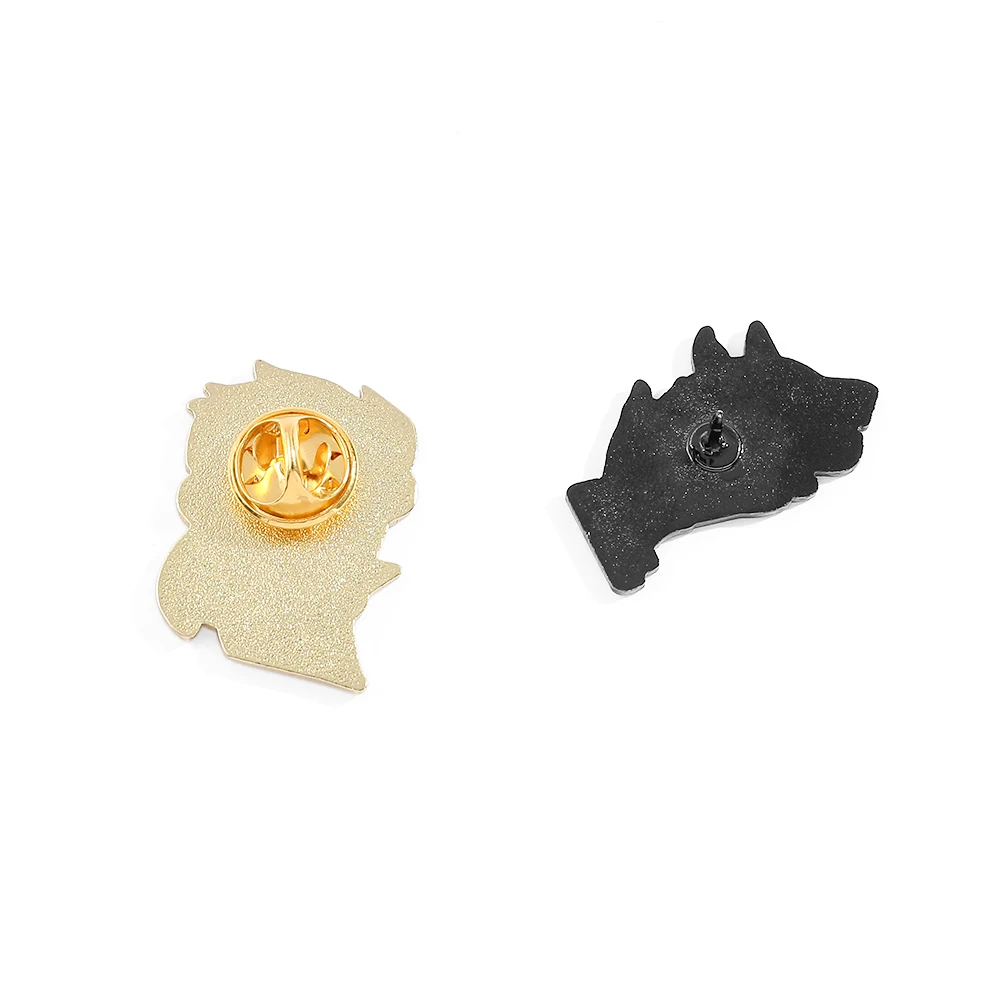 2 Pcs Individuality Anime Character Brooch Cute Gojo Satoru Cartoon Metal Badge Jewelry Clothing Backpack Accessories Gift view 2