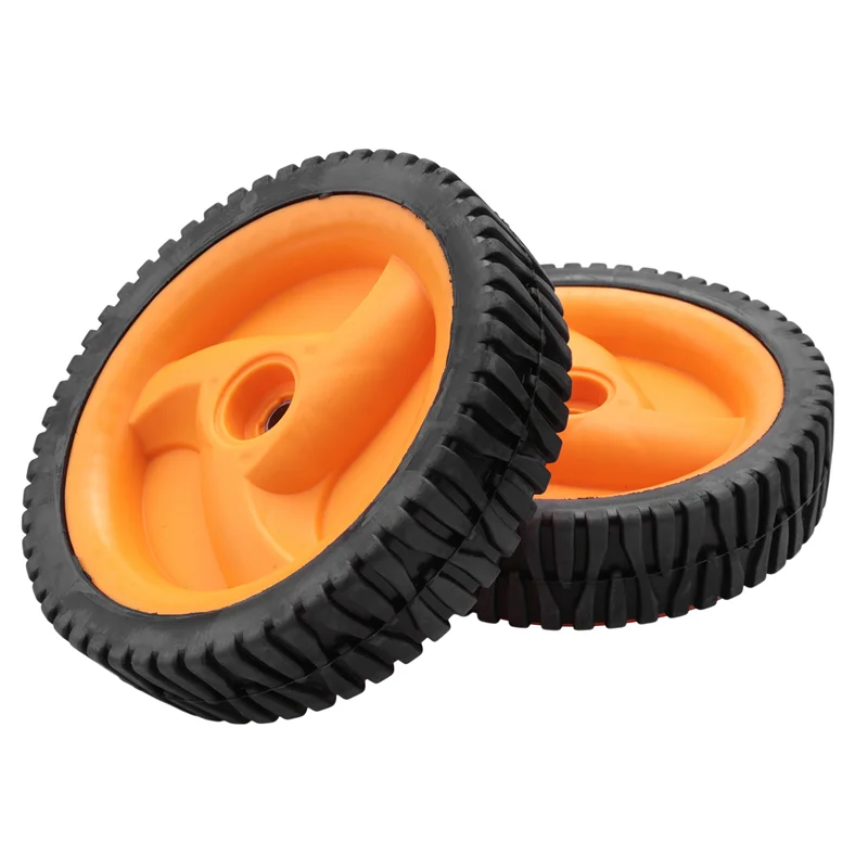 ล้อเครื่องตัดหญ้า2แพ็ค196มม. สำหรับ husqvarnaa McCulloch 5324025-67, 5324029-36, 532402567, 532402936