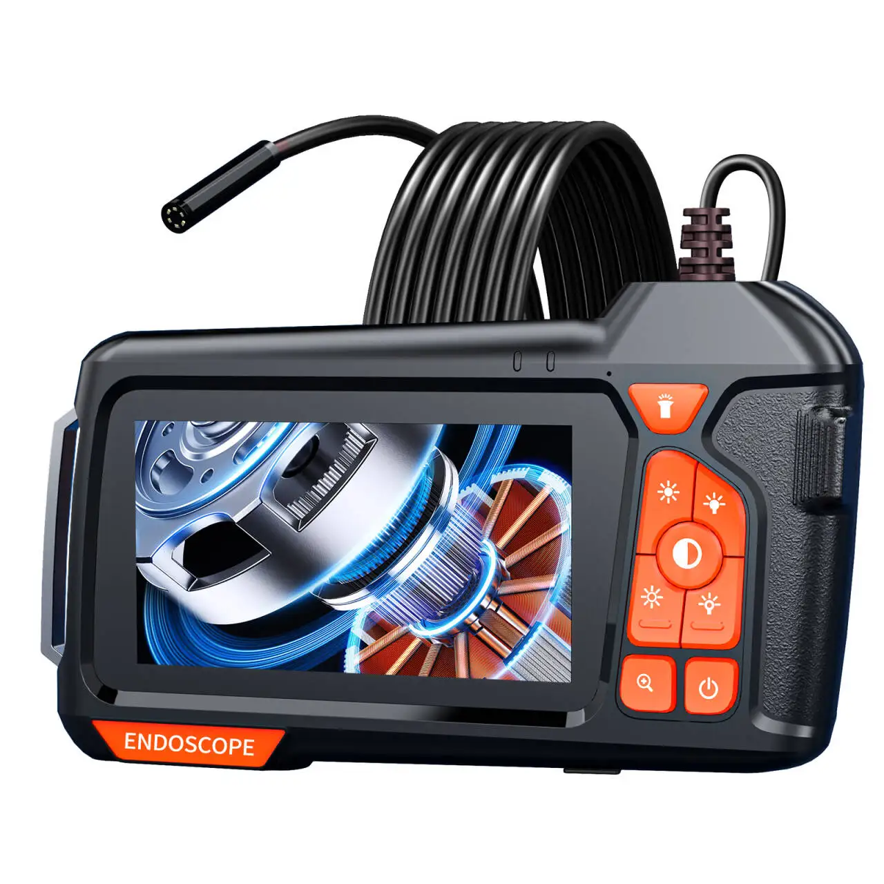 Endoscope Camera with Light 1080P 5.5MM HD Borescope Tools with Semi-Rigid Snake Camera Waterproof Drain Pipe Camera