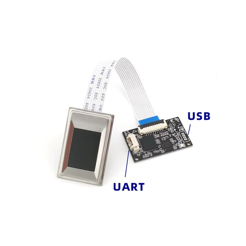 O módulo de coleta e identificação de impressão digital de chip grande AEF7-R311 é compatível com sensor de impressão digital R105