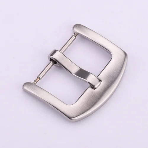 Imagen 1 del producto Hebilla de Repuesto para Reloj de Acero Inoxidable, 16mm 18mm 20mm 22mm 24mm, Cierre de Pasador Sólido para Correa de Cuero o Silicona, Plateado, Dorado, Negro