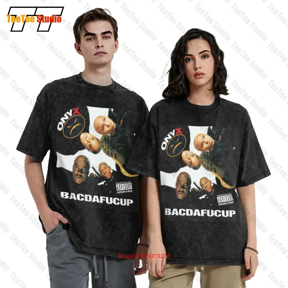 Onyx Bacdafucup Tour Rap Hip Hop Nwa Deathrow Vintage Oversized T-Shirt D3ZR