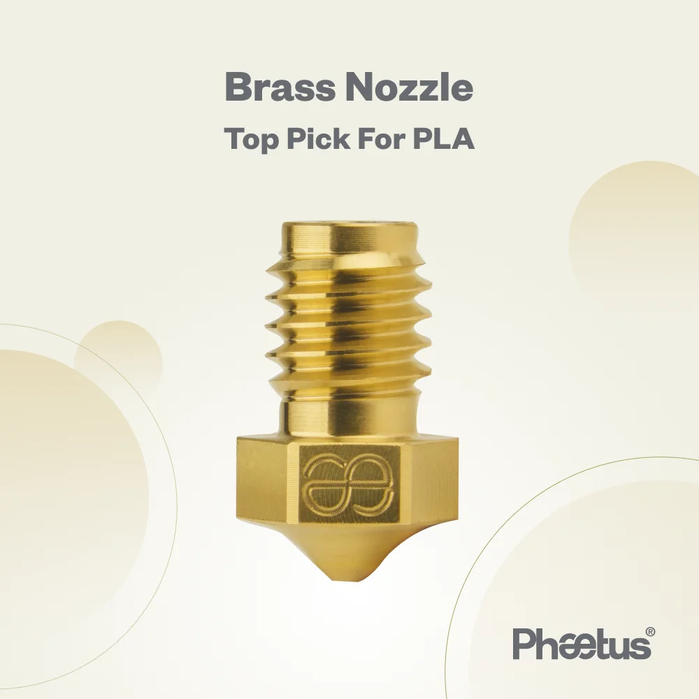 PHAETUS High quality brass 300° C 1.75MM V6 nozzle for printing PLA ABS TPU or PETG filament for Prusa i3 Voron2.4 V6 HOTEND