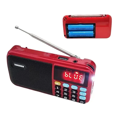 C-803 Bluetooh Haut-Parleur Soutien 2 18650 Batterie Portable MP3 Radio Super Bass TF USB FM Lecteur LED Torche 3.5mm Sortie Écouteur