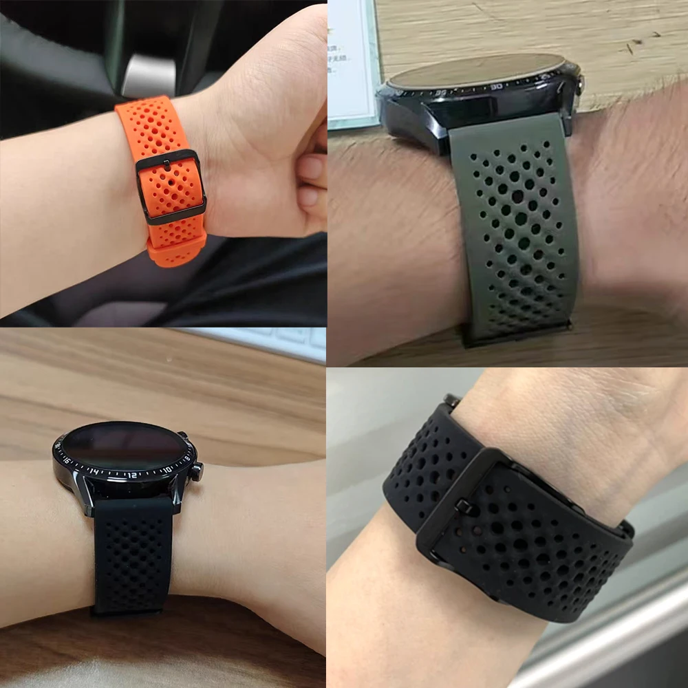 22 مللي متر سيليكون سوار رياضي ل SUUNTO تشغيل تنفس العصابات الناعمة ل SUUNTO 9 الذروة DLC/PRO 9 5 الذروة سباق S المحيط استبدال حزام