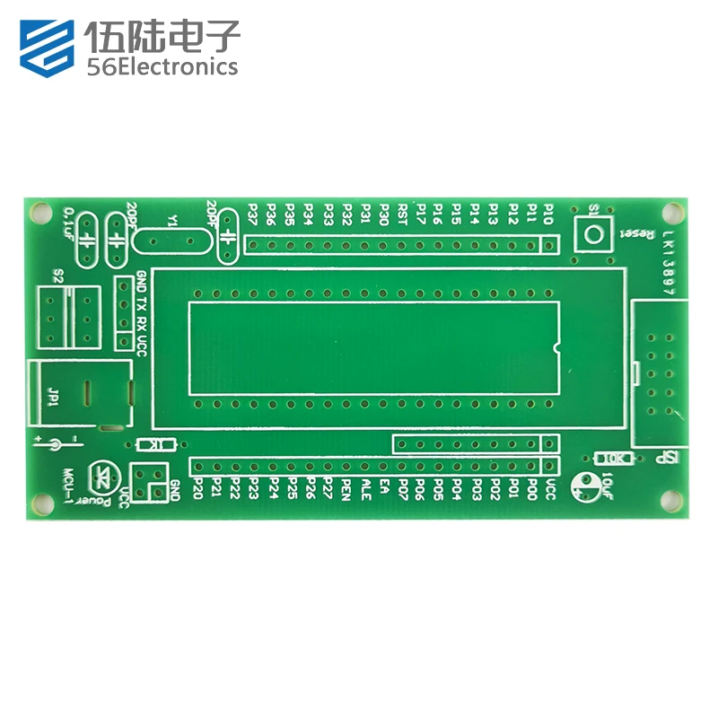 51 Microcontroller System Development Board STC89C52 AT Core  Programmer
