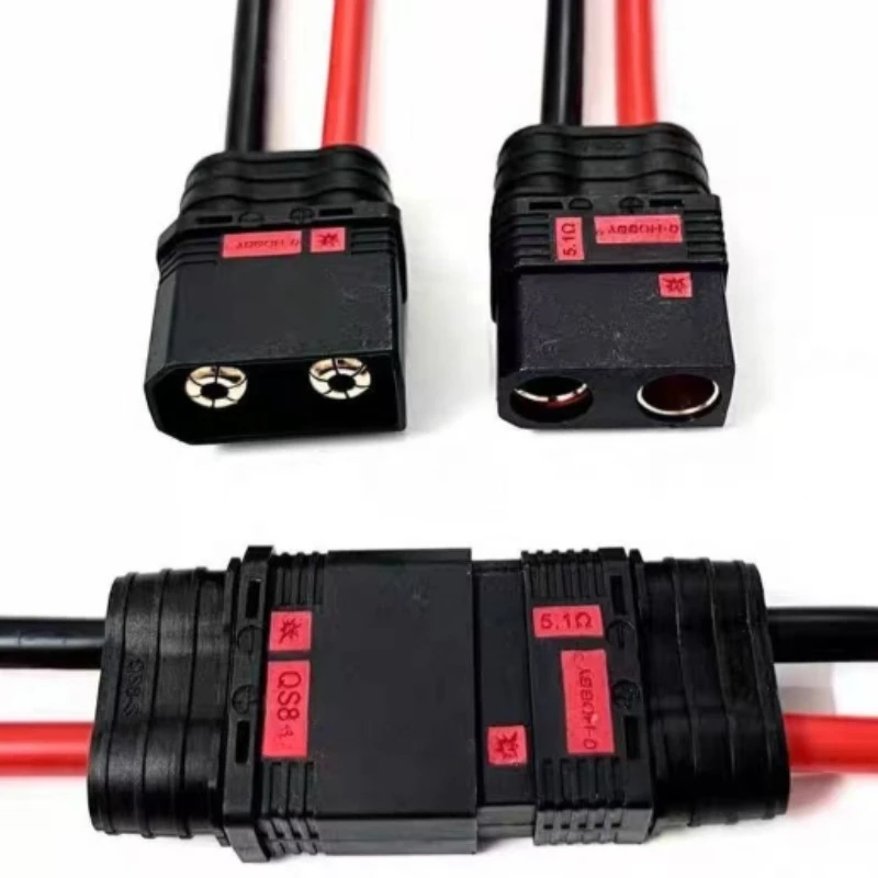 QS8-S Anti Ignition Plug Model Airplane Electric Motorcycle Battery Connector Copper Nose Crop Drone QS9L 6/8AWG Silicone Wire