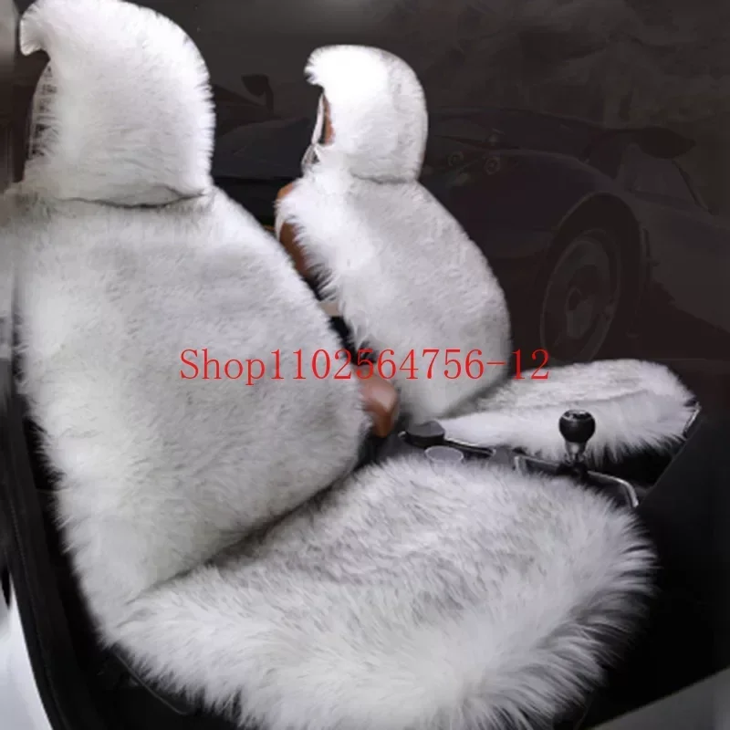 

Car Seat Cushion Winter Plush Warm Car Seat Cushion Wool Velvet Full Cover Seat Cover Universal