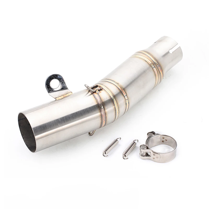 Slip On For YAMAHA YZF-R6 2006-2025 Motorcycle Exhaust Escape System Middle Link Pipe 60mm Muffler Stainless Steel view 4
