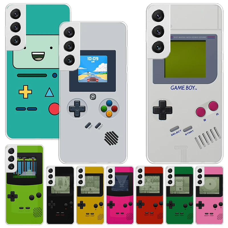 Gameboy Game Print Soft Case para Samsung Galaxy S24 S23 S22 Ultra S21 S20 FE S10 Plus Phone Shell S9 S8 + S10E Pattern Cover
