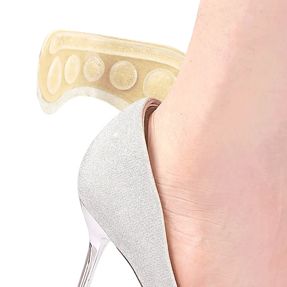 

2 Pairs Anti Wear Half Code Pads Reusable Heel Cushions Shoe Inserts Women Self Adhesive Forefoot Protectors for High