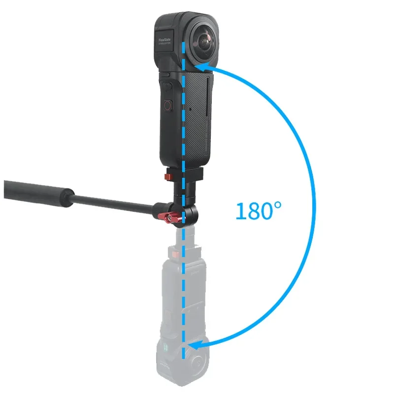 360 °   ダンピング回転三脚ボールヘッドカメラホルダー三脚アダプタークイックリリース磁気ベース Gopro 13 DJI Insta360 用