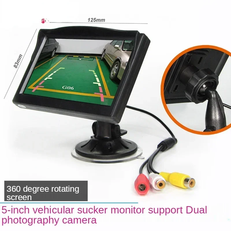Durable 24 v 5 inch car high-definition LCD screen 12 volt 5 