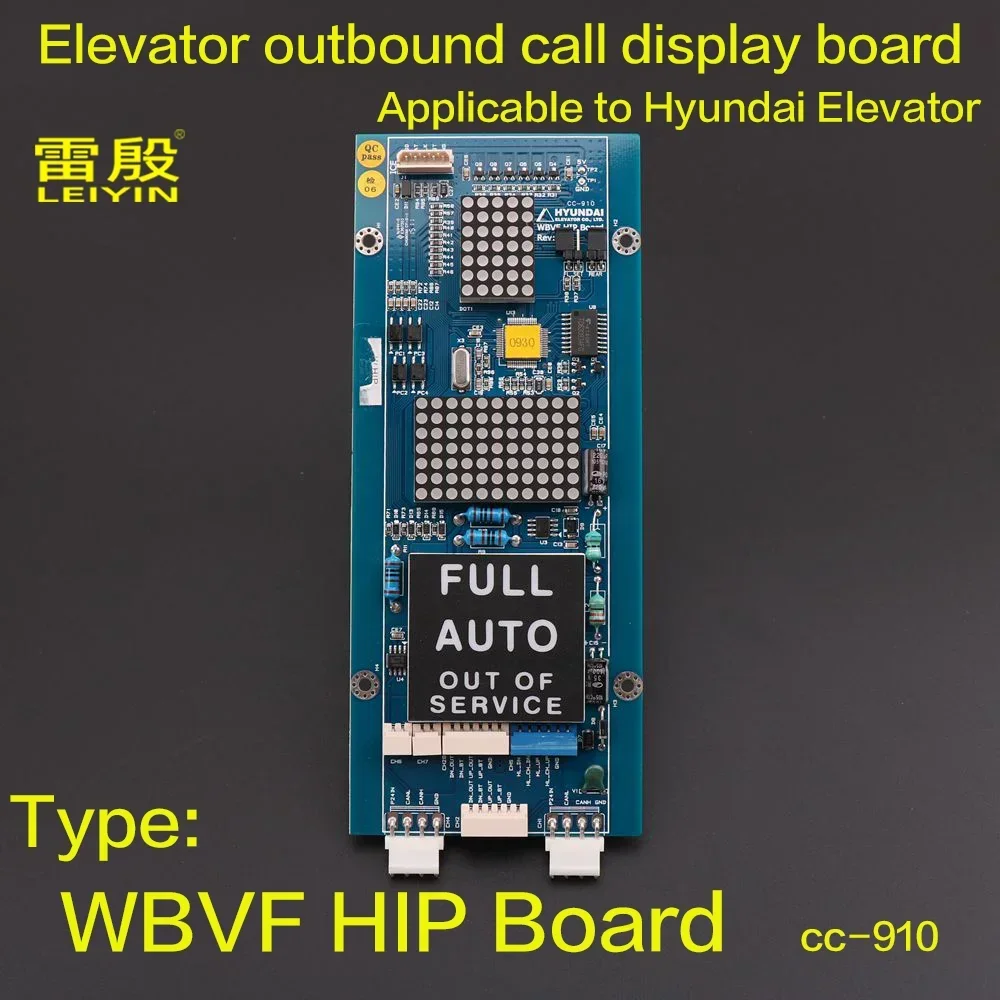 1pcs Applicable to Hyundai Elevator Display Board WBVF HIP Board cc-910 Pcb Printed Board For Hyundai Elevator Parts