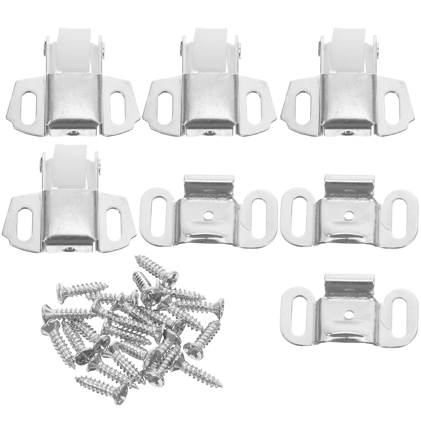 4 Sets Roller Catch Assembly for Mailbox Cabinet Door Replacement Spring Latch Components Smooth Easy Installation