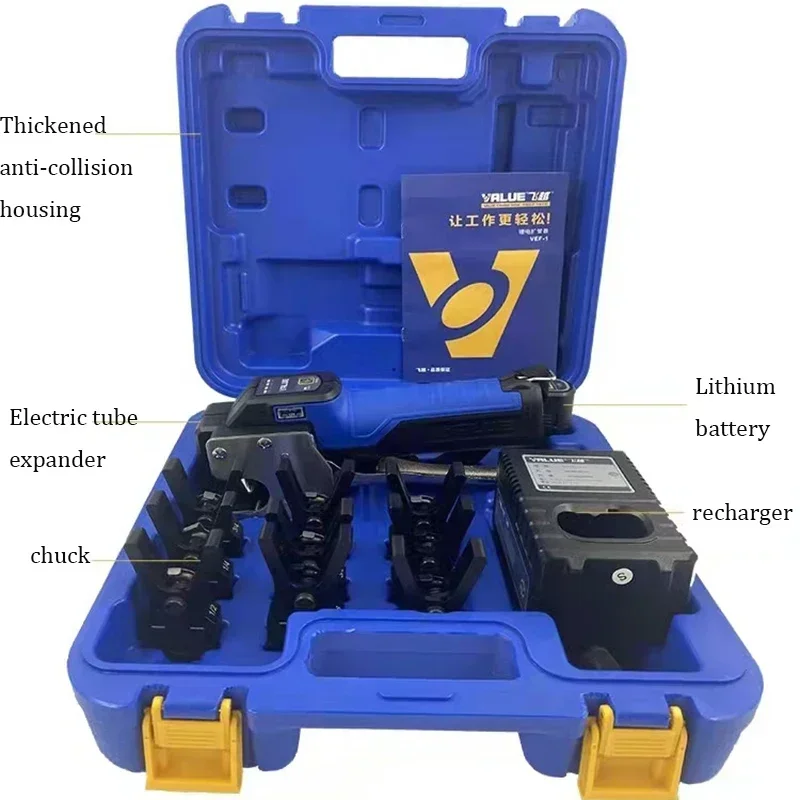 Elektrische Koperen Buis Bell Mond Expander Automatische batteria Koperen Buis Flare Tool condizionatore d'aria Koelkast Flare VEF-1/-2