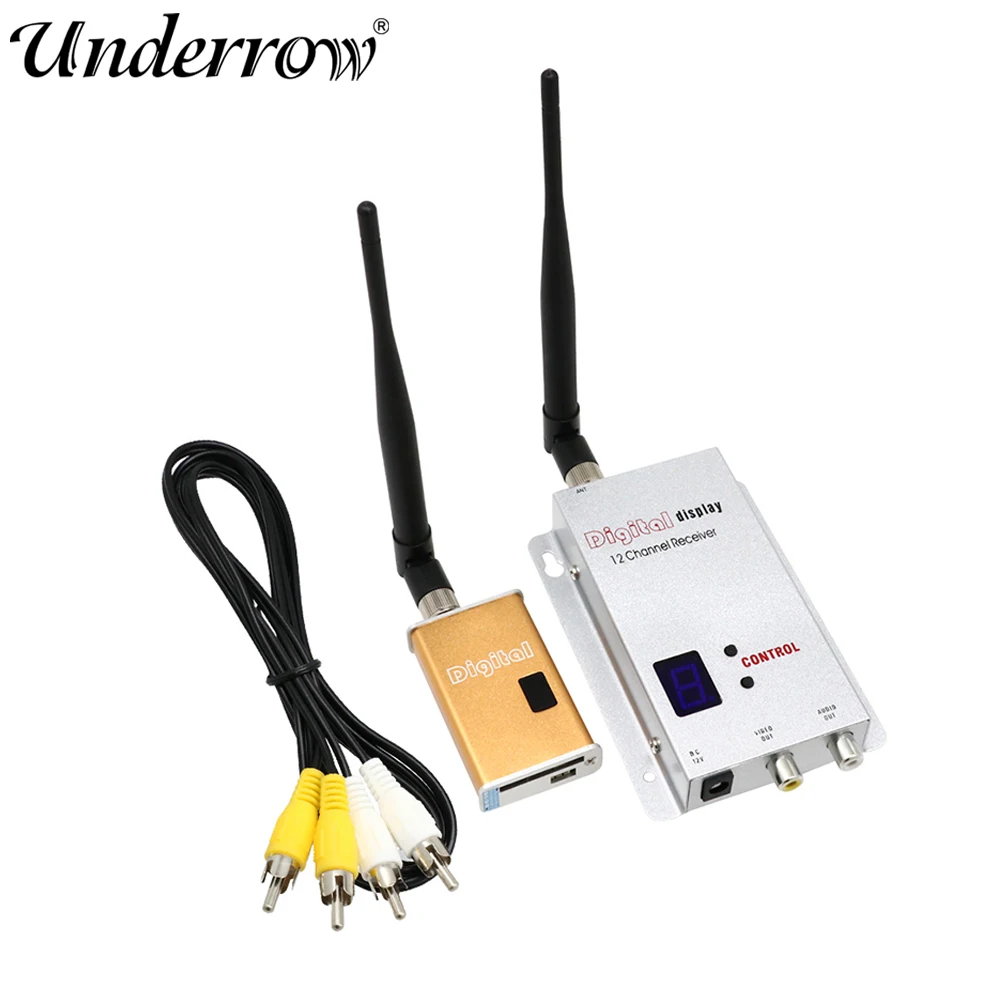 

FPV 1.2G 5000mW 5W FPV Video Sender 1200Mhz Audio Video Wireless Transmitter and Receiver Long Distance for Rc FPV Drone