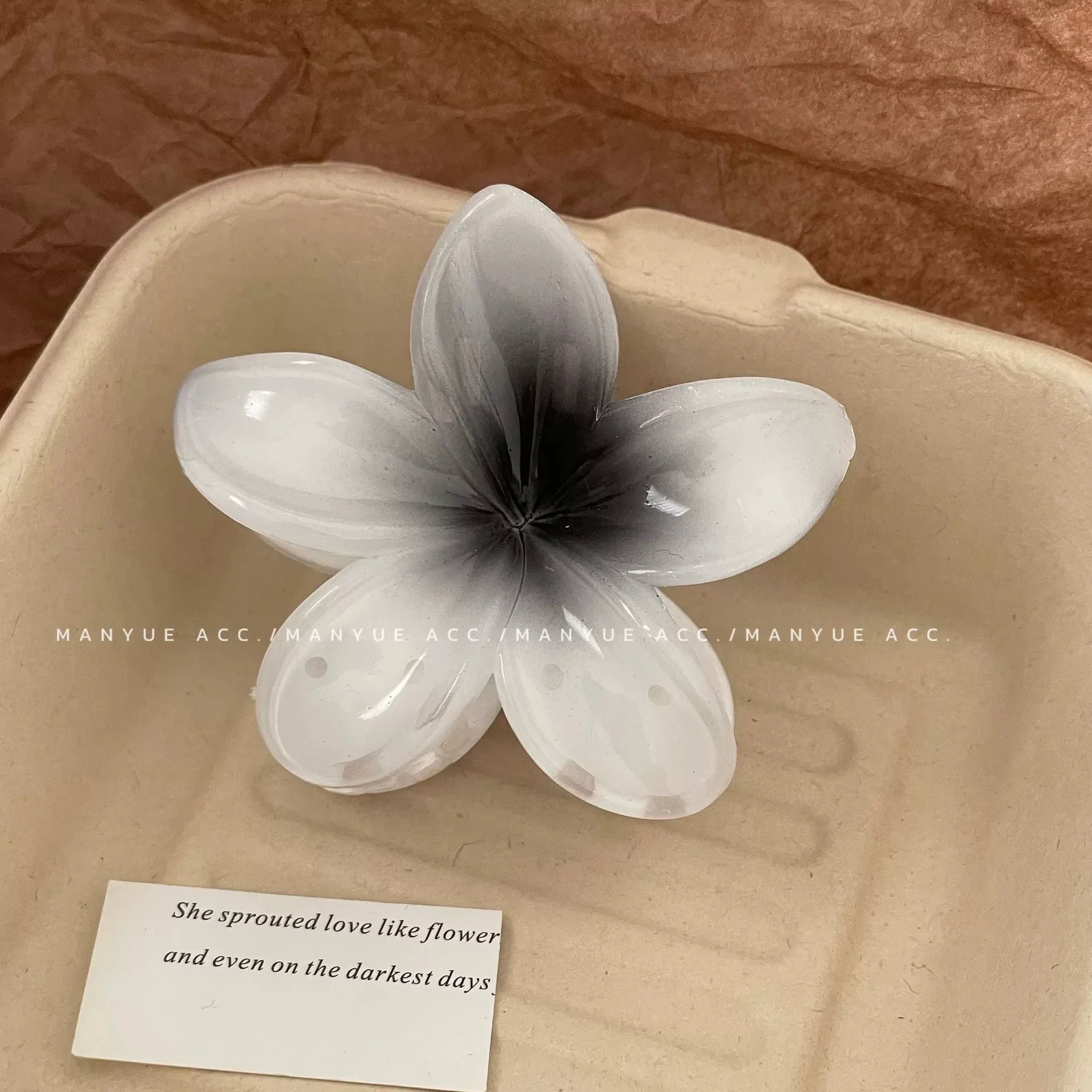 Elegante Farbverlauf-Haarspangen, Blumen-Haarklammern, große modische Haarschmuck-Haarnadeln für Damen und Mädchen, Krabben-Haarspangen, Haar-Accessoires – Detail 9
