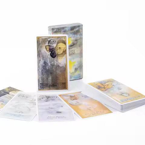 Heavenly Bodies Astrology 51-Card Deck 10.4 x 6.1CM Tabletop Cards Of Group Game For Parties Precognition &amp; Divinatio Oracle Set