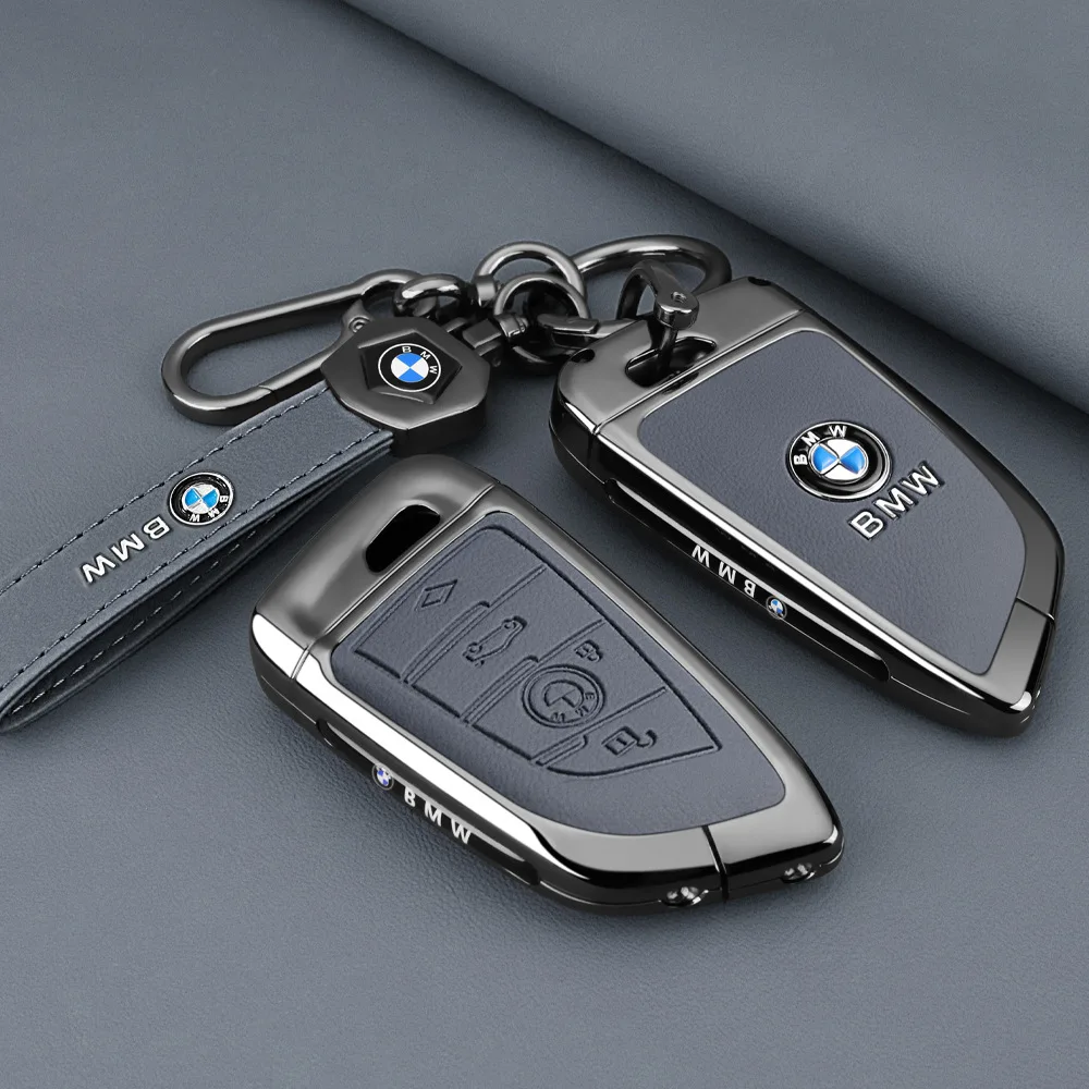 

New Zinc Alloy Car Smart Remote Key Case Cover For BMW 1 3 7 Series X1 X3 X5 X6 X7 F20 F15 F16 F48 G20 G30 G01 G02 G05 G11 G32