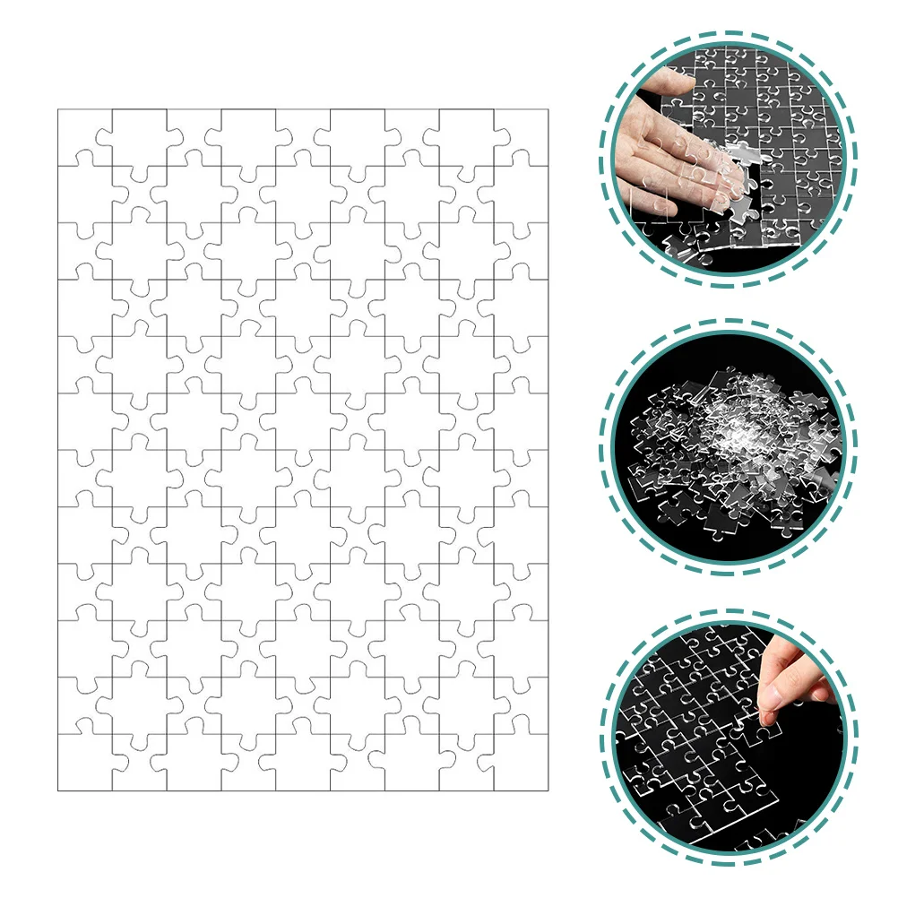 108Pcs Clear Jigsaw Puzzle Educational Game for Toddlers Early Learning Development Brain Coordination Skills Fun Gift Children