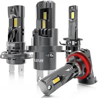 Luz LED Canbus para coche, Turbo faro antiniebla, diodo 100 K, 12V, H8, H9, H11, H16, 9005 W, 20000LM, HB3, 9006, H7, HB4, 9012, Hir2, 6000, 2 unidades